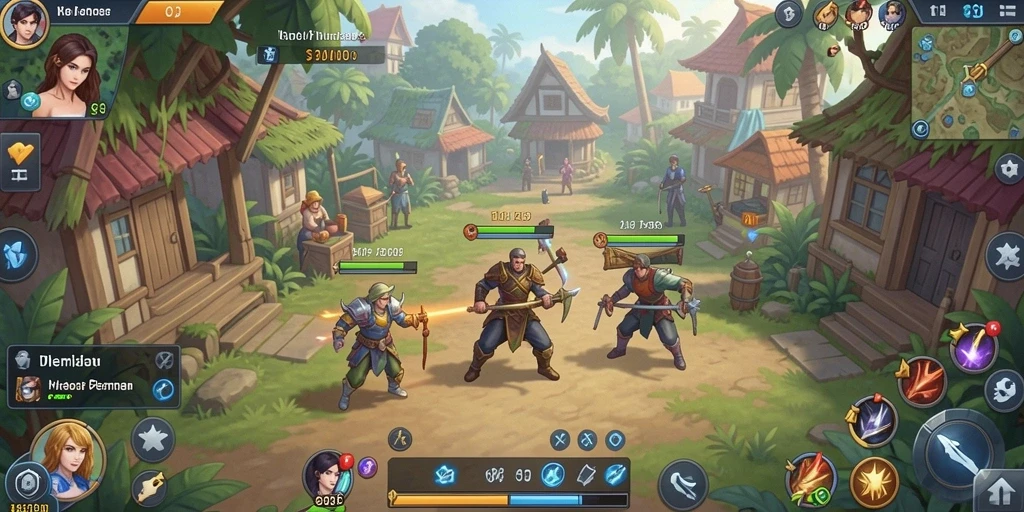 Screenshot menunjukkan karakter utama dalam aksi.