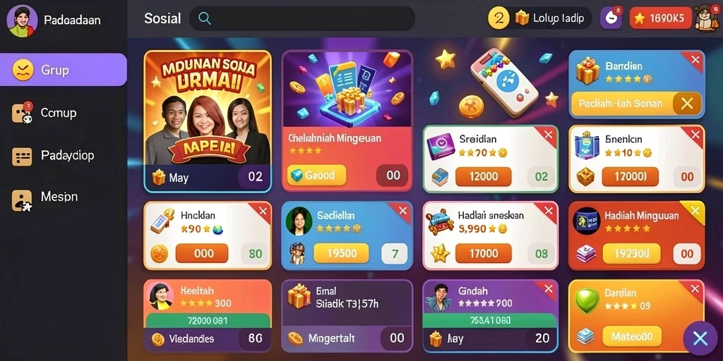 Tampilan antarmuka yang menarik dan user-friendly.