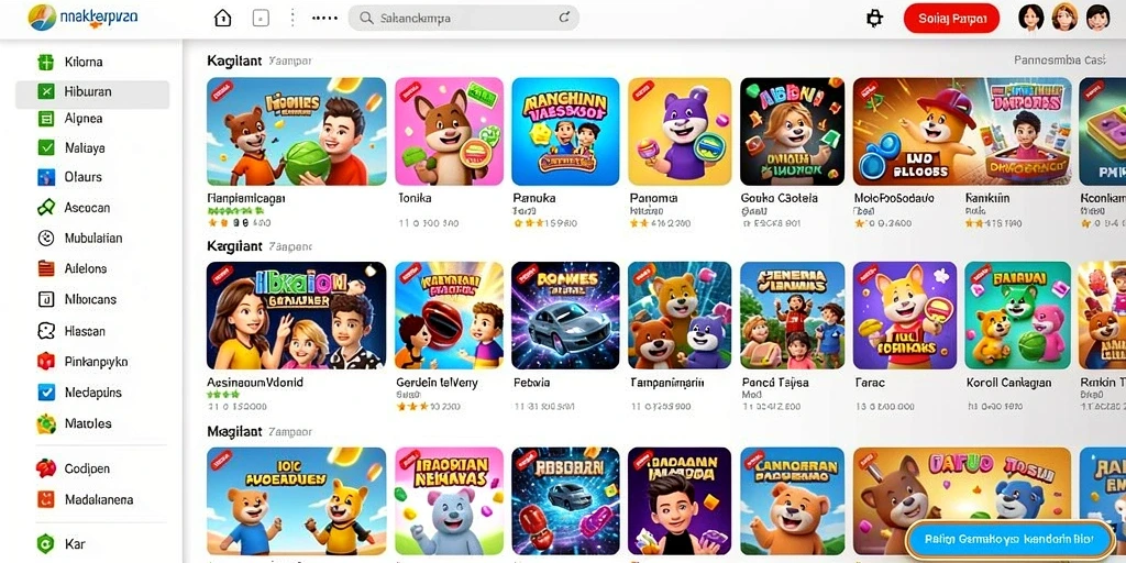 Tampilan utama aplikasi RAJACUAN yang modern dan user-friendly.